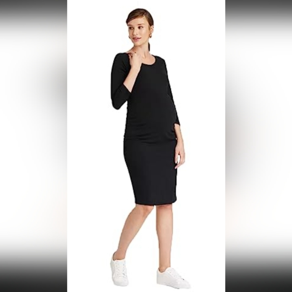 Isabel Maternity by Ingrid & Isabel Black Long Sleeve Dress
